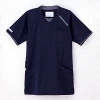 ナガイレーベン PRO-FUNCTION ニットシャツ（男女兼用） 介護ユニフォーム ネイビー SS CX-3112（取寄品）