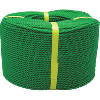 ユタカメイク ロープ　ＰＥロープ巻物　３φ×２００ｍ　グリーン PE-73 1巻（200ｍ） 367-6382