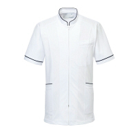 トンボ トンボメディカル メンズジャケット CM204 ホワイト S 医療白衣 1枚（取寄品）