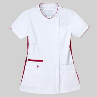 ナガイレーベン ほまれVitamin チュニック 医療白衣 半袖 Tバーガンディ L LX-4082（取寄品）