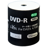 HIDISC DVD-R データ用 16倍速 ワイドプリンタブル DR47JNP100_BULK 1パック（100枚入）