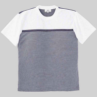 トンボ 介護ユニフォーム キラク 男女兼用Tシャツ CR066 ネイビー 4L 1枚（取寄品）