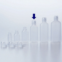 ケーエム化学 F型投薬瓶 ネジ式ノズル コップ付 （滅菌済） 200cc 6405 1箱（100本入）（取寄品）