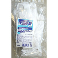 ミタニコーポレーション（MITANI） インナー手袋 快適手袋10G ホワイト フリーサイズ 108018 1セット（12双入）（取寄品）