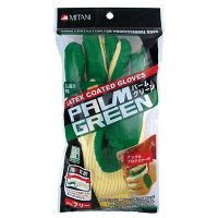 ミタニコーポレーション（MITANI） ゴム張り手袋 パームグリーン/イエロー フリーサイズ