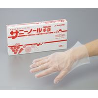 アズワン サニーノール手袋 ポリエチレン L 1セット（1000枚:100枚×10箱） 6-9680-01（直送品）