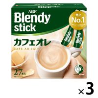 【スティックコーヒー】味の素AGF　ブレンディ スティック カフェオレ 1セット（81本：27本入×3箱）