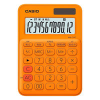カシオ計算機 カラフル電卓 オレンジ MW-C20C-RG-N