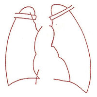 サンビー 人体図ゴム印 胸部12 JING-12 1個（取寄品）
