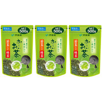 【水出し可】伊藤園 おーいお茶 若茎入り緑茶 1セット（500g×3袋）
