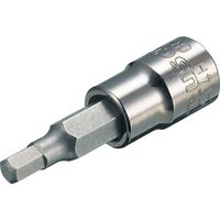 トラスコ中山 TRUSCO ヘキサゴンソケット4mm(差込角6.35mm) T2-04H 1個 329-3742（直送品）