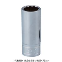 京都機械工具 KTC 9.5sq.セミディープソケット(十二角)22mm B3M-22W 1個 373-2240（直送品）
