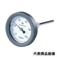 佐藤計量器製作所 バイメタル温度計 BM-T-75P （0/100℃、 L＝150mm、 R（PT） 1/2） 2091-00 1個（直送品）