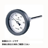 佐藤計量器製作所 バイメタル温度計 BM-T-75P （0/200℃、 L＝100mm、 R（PT） 1/2） 2096-00 1個（直送品）