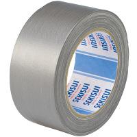 【ガムテープ】 カラー布テープ No.600V 0.22mm厚 幅50mm×長さ25m 銀 積水化学工業 1巻