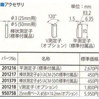 ミツトヨ（Mitutoyo） 25mm用ベース 950758 1個（直送品）