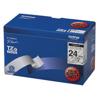 ピータッチ テープ 幅24mm 透明ラベル(黒文字) TZe-151V 1セット（5個入） ブラザー