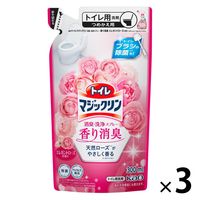 トイレマジックリン 消臭・洗浄スプレー 香り消臭 エレガントローズ 詰め替え 300ml 1セット（3個）花王