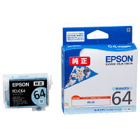 エプソン（EPSON） 純正インク ICLC64 ライトシアン IC64シリーズ 1個
