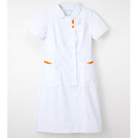 ナガイレーベン ワンピース ナースワンピース 医療白衣 半袖 Tオレンジ LL FT-4537（取寄品）