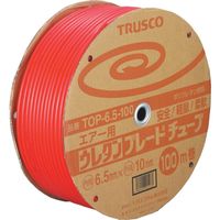 トラスコ中山 TRUSCO ウレタンブレードチューブ 6.5X10 100m 赤 TOP-6.5-100 1巻 104-3170（直送品）