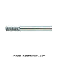 トラスコ中山 TRUSCO 超硬バー 先丸円筒型 Φ8X刃長19X軸6 ダブルカット TB2C080 1本 384-0344（直送品）