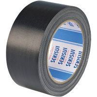 【ガムテープ】 カラー布テープ No.600V 0.22mm厚 幅50mm×長さ25m 黒 積水化学工業 1巻