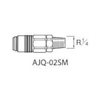 アネスト岩田 クイックジョイント(ソケット) AJQ-02SM 1個 283-6335（直送品）