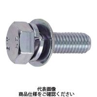 トラスコ中山 TRUSCO 座金組込六角ボルト トリーマ 三価白 サイズM10×25 6本入 B716-1025 1パック(6本) 300-2586（直送品）