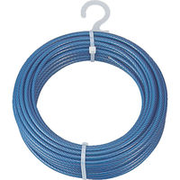トラスコ中山 TRUSCO メッキ付ワイヤーロープ PVC被覆タイプ Φ3(5)mmX20m CWP-3S20 1巻 213-4918（直送品）