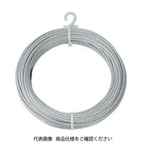 トラスコ中山 TRUSCO メッキ付ワイヤーロープ Φ9mmX30m CWM-9S30 1巻 213-4705（直送品）