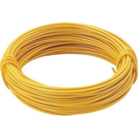 トラスコ中山 TRUSCO カラー針金 小巻タイプ 黄 20番手 線径0.9mm×15m TCWS-09Y 1巻 282-5295（直送品）