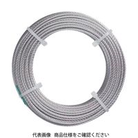 トラスコ中山 ステンレスワイヤロープ　ナイロン被覆　Φ2.0（2.5）X5m CWC-2S5 1巻 213-4772