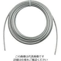 トラスコ中山 TRUSCO 手動ウインチ用ワイヤーΦ5X10m用(切りっ放し) WW5-10 1本 392-5463（直送品）