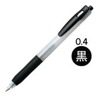 アスクル　ノック式ゲルインクボールペン　0.4mm　黒　  オリジナル
