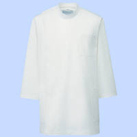 KAZEN メンズ医務衣（七分袖） オフホワイト 3L 246-10（直送品）