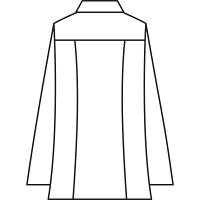 住商モンブラン メンズジップアップジャケット（長袖） 医務衣 ホワイト LL 72-981（直送品）