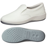 ミドリ安全 作業靴 静電 スリッポン SU401 先芯なし 21.0cm ホワイト 2100107001 1足（直送品）