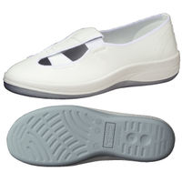 ミドリ安全 作業靴 静電 スリッポン SU402 先芯なし 24.5cm ホワイト 2100107208 1足（直送品）