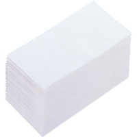 イデシギョー　8つ折り　紙ナプキン　2PLY　白無地　1箱（2000枚：50枚入×40袋）