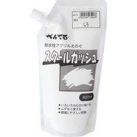 ぺんてる スクールガッシュ しろ 400ml 絵の具 1個 WXGT29