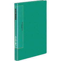 コクヨ　クリヤーブック（ウェーブカット・固定式）　A4タテ40ポケット　緑　グリーン　ラ-T570G　1冊