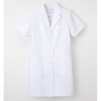 ナガイレーベン 女子シングル半袖診察衣 （ドクターコート） 医療白衣 ホワイト EL KEX-5132（取寄品）