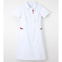 ナガイレーベン ワンピース ナースワンピース 医療白衣 半袖 Tバーガンディ EL FT-4537（取寄品）