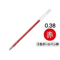 ジェットストリーム替芯　多色・多機能ボールペン用　0.38mm　赤　SXR-80-38　三菱鉛筆uni