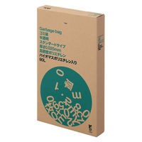 アスクル ゴミ袋 半透明 スタンダード 高密度 箱タイプ 90L 厚さ0.025mm（300枚:100枚×3）バイオマス10%  オリジナル
