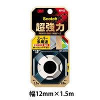 平滑面用 スーパー多用途 超強力両面テープ プレミアゴールド 薄手 KPU-12 幅12mm×長さ1.5m スコッチ 3M 1巻