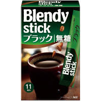 【スティックコーヒー】味の素AGF ブレンディ スティックブラック 無糖 1箱（11本入）