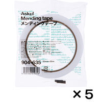 アスクル　メンディングテープ　幅12mm×50m　大巻　1セット（5巻：1巻×5）  オリジナル