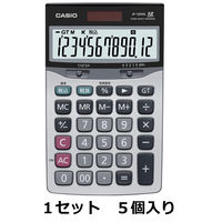カシオ計算機　エコ＆グリーン中型卓上電卓　JF-120VG-N　1セット（5個入）